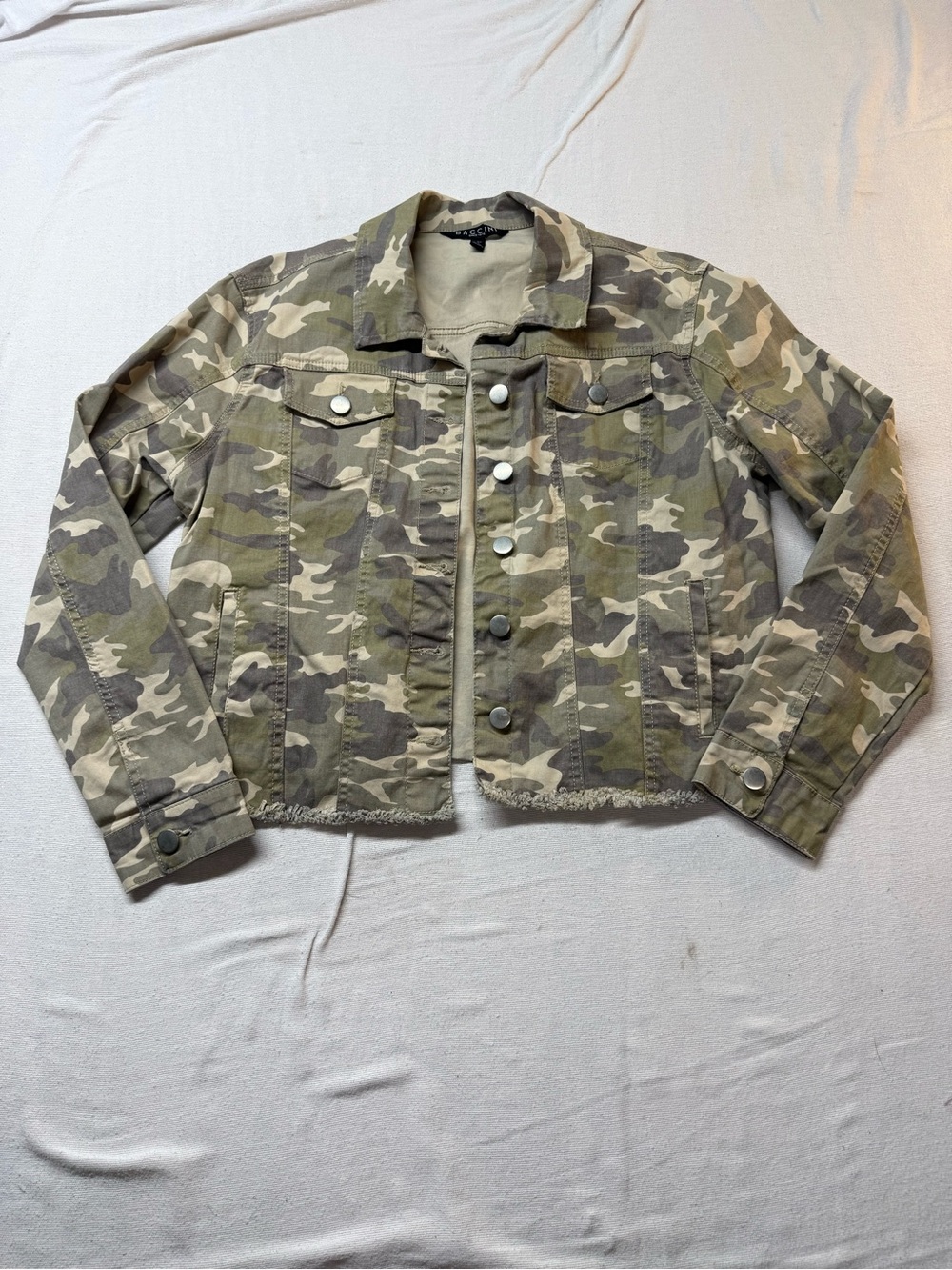 Baccini Camo Jean Jacket - Green, Tan, Brown